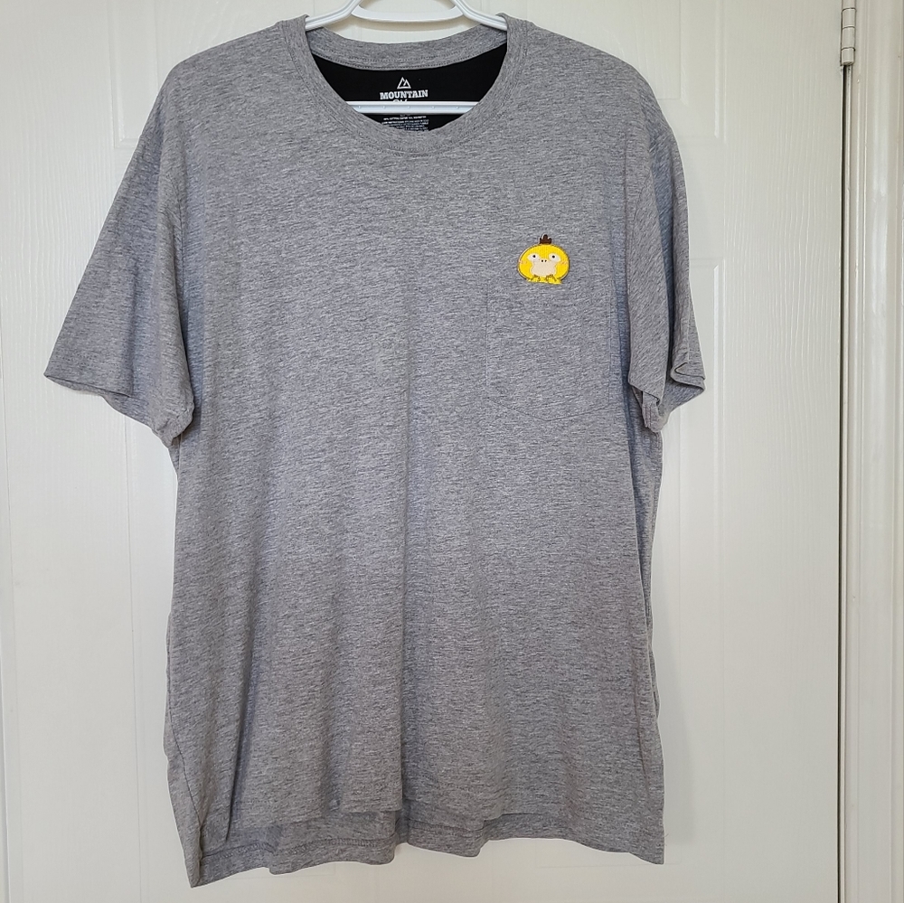 Pokémon Psyduck Pocket Short Sleeve T-shirt, Large, Gray
